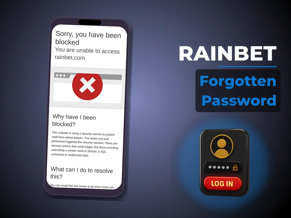 rainbet - Forgotten Password